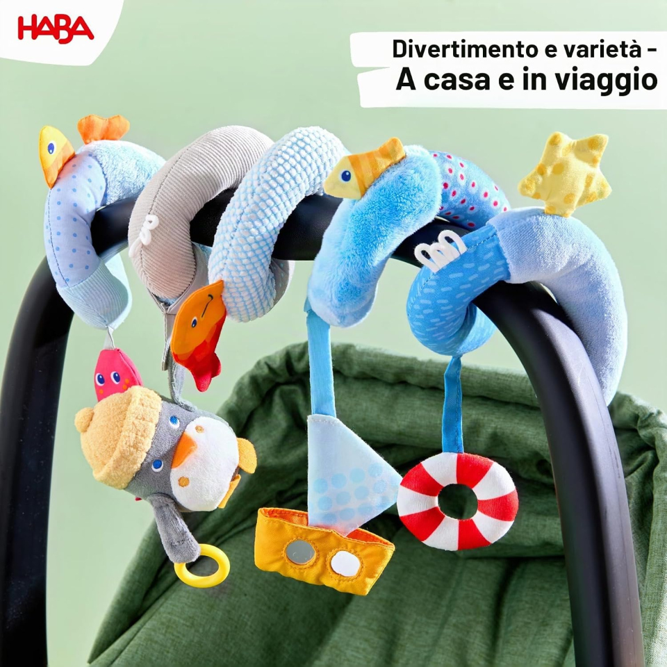 HABA Pinguino Spirale Mobile per Carrozzina e Lettino