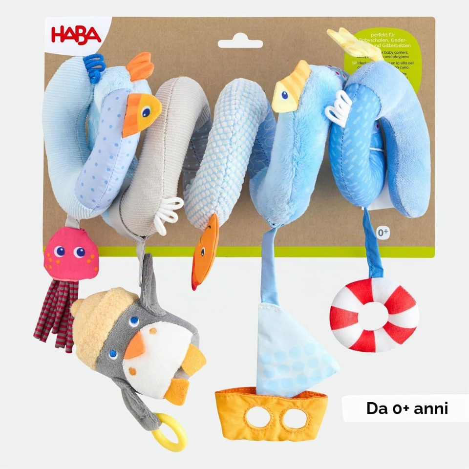HABA Pinguino Spirale Mobile per Carrozzina e Lettino