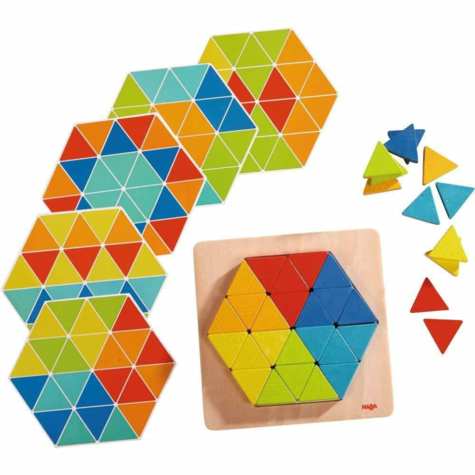 HABA Piramidi Magiche – Gioco di Composizione in Legno per Bambini