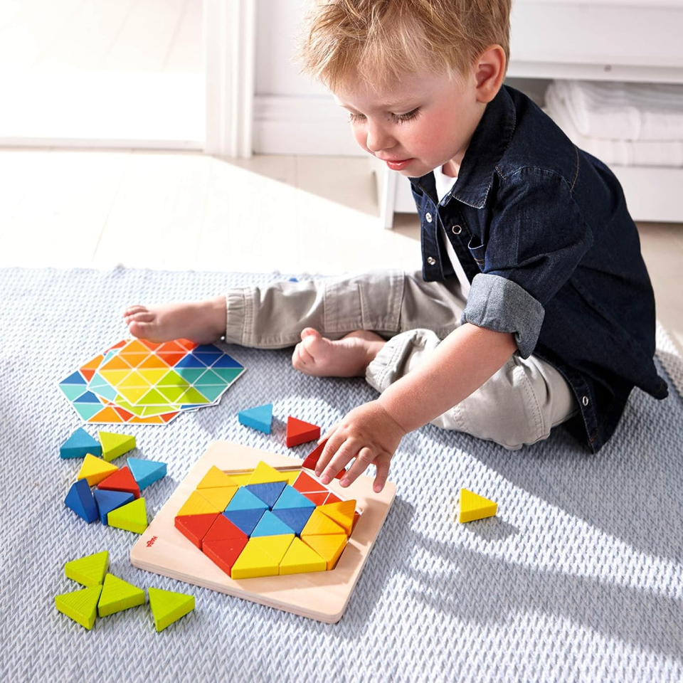HABA Piramidi Magiche – Gioco di Composizione in Legno per Bambini