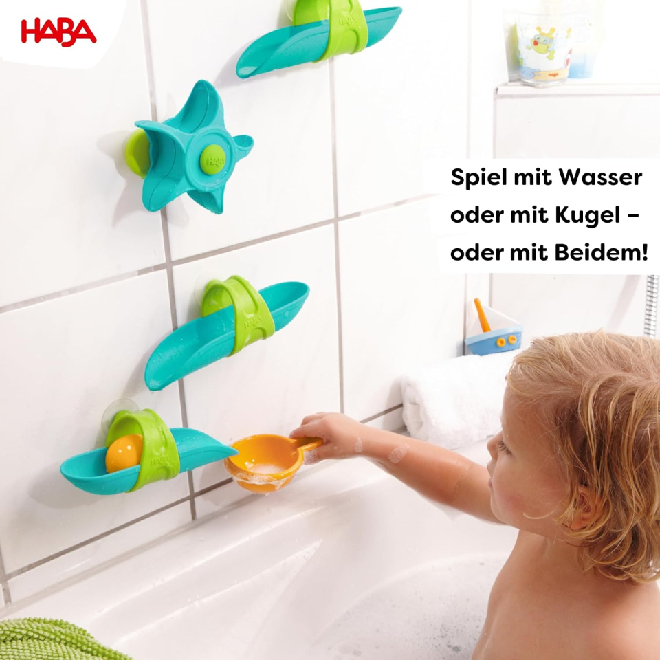 HABA Pista a Sfere per Vasca da Bagno con Ventose – dai 3 Anni