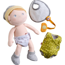 HABA Poupon Maxime – Bambola Morbida 30 cm con Accessori