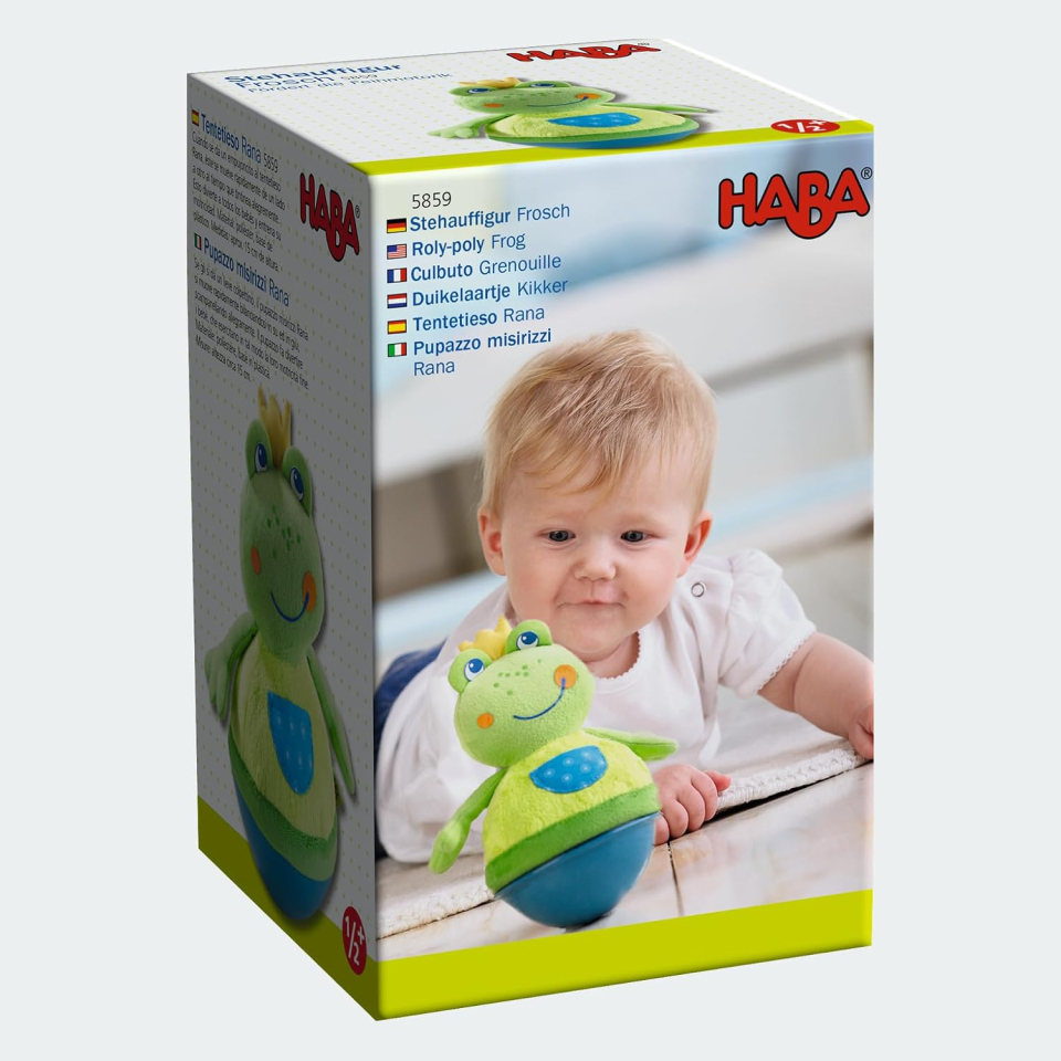 Haba Rana Roly-Poly Peluche con Sonaglio
