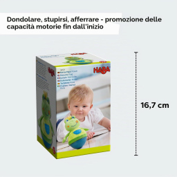 Haba Rana Roly-Poly Peluche con Sonaglio