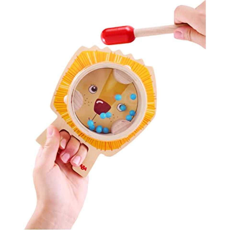 HABA Tamburo Leone – Strumento Musicale 3 in 1 per Bambini
