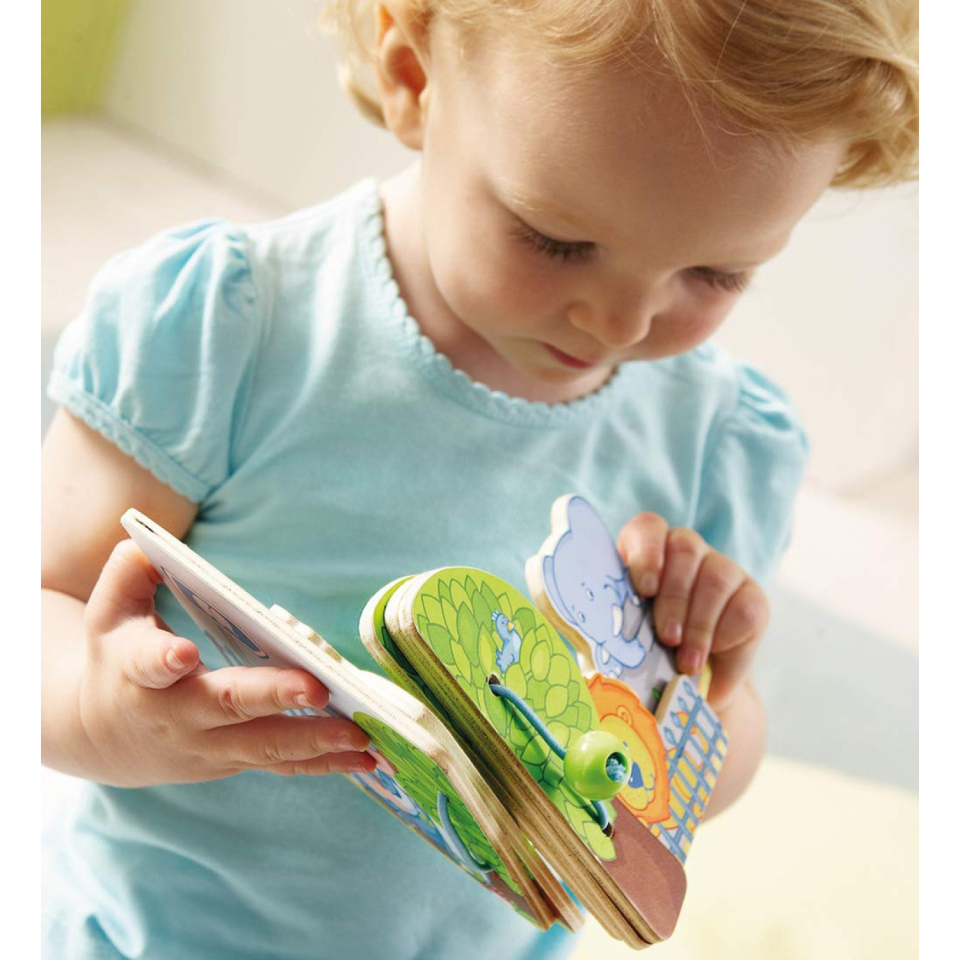 HABA Zoo Friends – Libro in Legno per Neonati