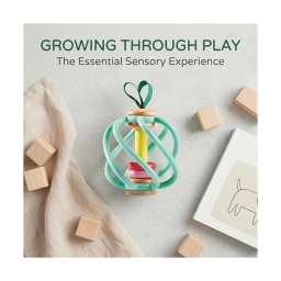 Hape Afferra la Mela – Gioco Sensoriale Neonati con Anelli Sonori