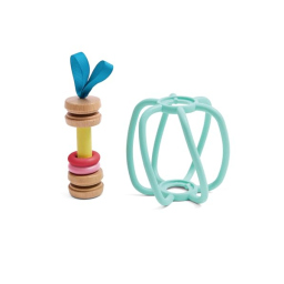 Hape Afferra la Mela – Gioco Sensoriale Neonati con Anelli Sonori