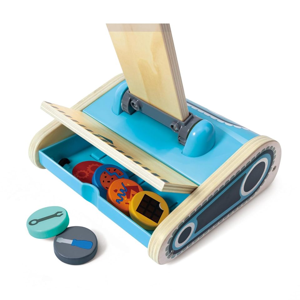 Hape Aspirapolvere Giocattolo con Robot – Gioco di Imitazione in Legno