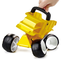 Hape Autocarro Giallo Ribaltabile - Camion Spiaggia dai 12 Mesi