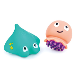 Hape Set Bagnetto Manta e Medusa con Spazzola Massaggio