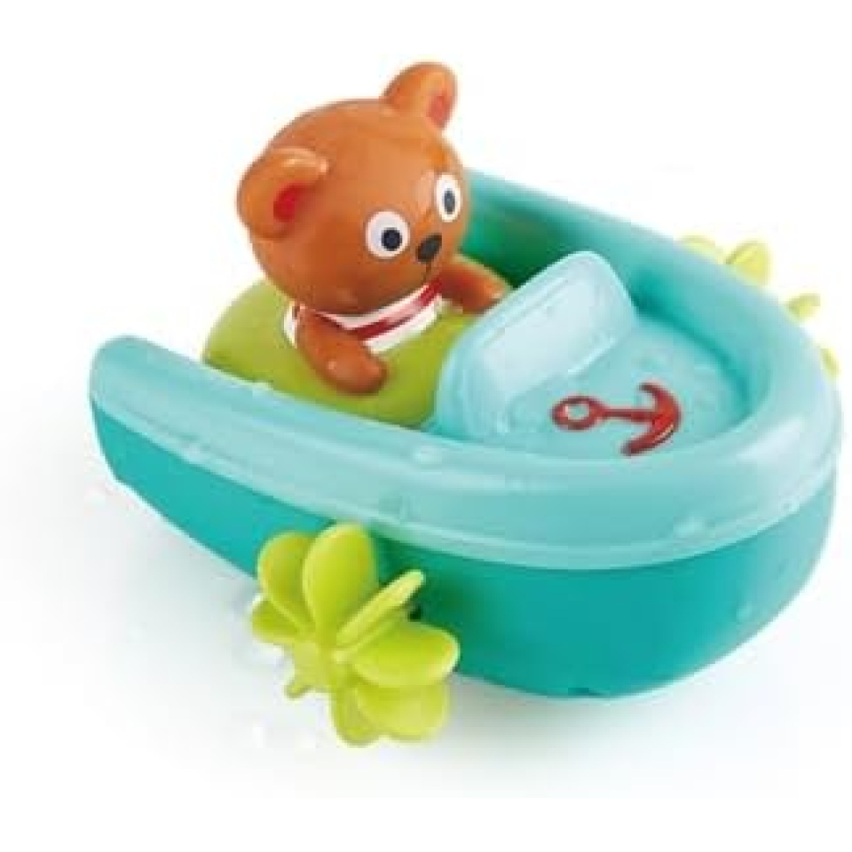 Hape Barca a Molla con Orso Sciatore – Gioco Bagnetto 18m+