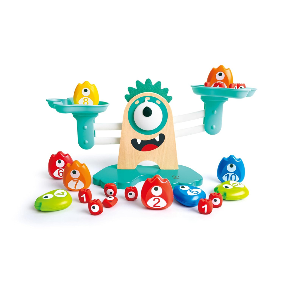 Hape Bilancia con Mostriciattoli – Gioco Matematico in Legno