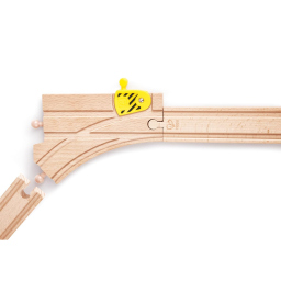 Hape Binari Meccanici a Y per Ferrovia in Legno – 2 Pezzi