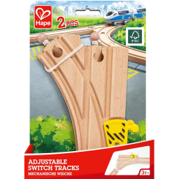 Hape Binari Meccanici a Y per Ferrovia in Legno – 2 Pezzi