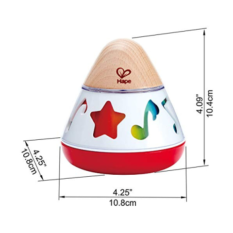 Hape Carillon a Trottola con Melodia Rotante per Neonati