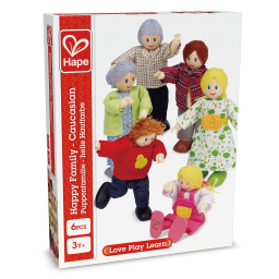 Hape Casa 4 Stagioni Arredata con Famiglia di Bambole in Legno