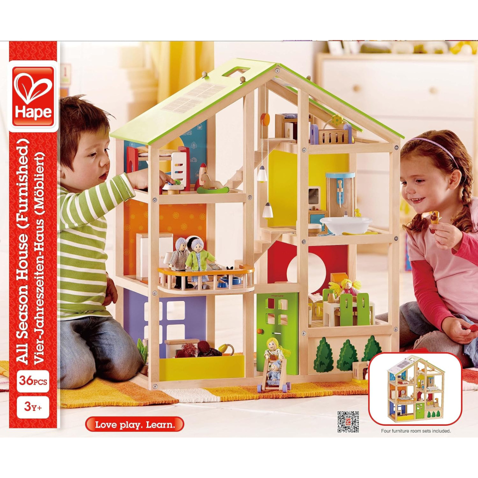 Hape Casa delle Bambole 4 Stagioni in Legno