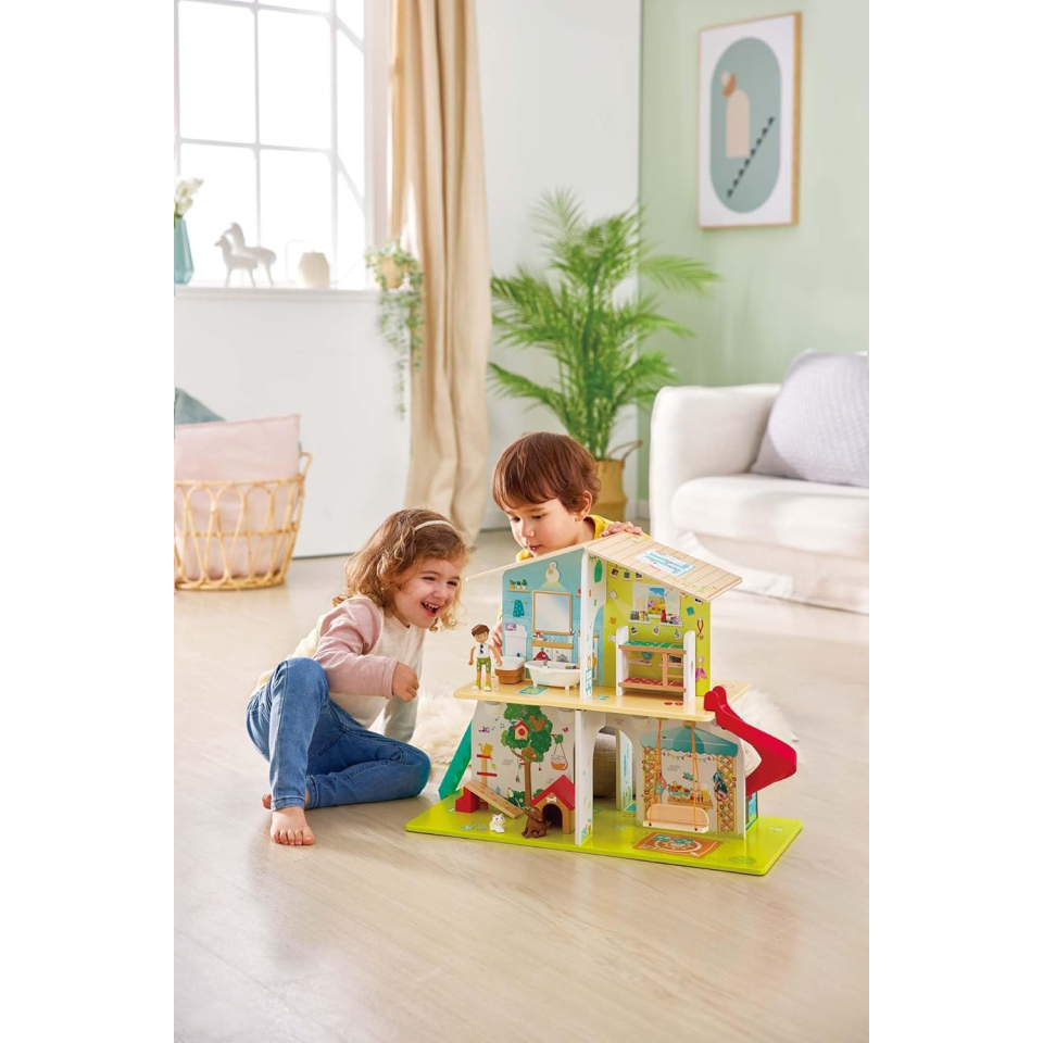 Hape Casetta delle Star – Casa delle Bambole in Legno con Suoni