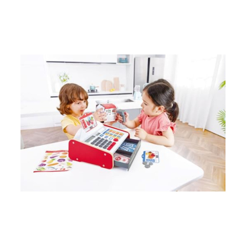 Hape Cassa del Supermercato con Calcolatrice Solare e Accessori