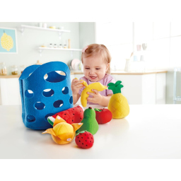 Hape Cesto di Frutta in Feltro e Legno per Bambini