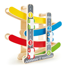 Hape Circuito Macchinine in Legno con Pista e Parcheggio