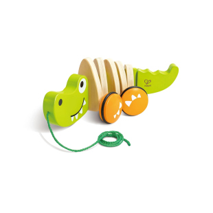 Hape Coccodrillo Trainabile in Legno per Primi Passi