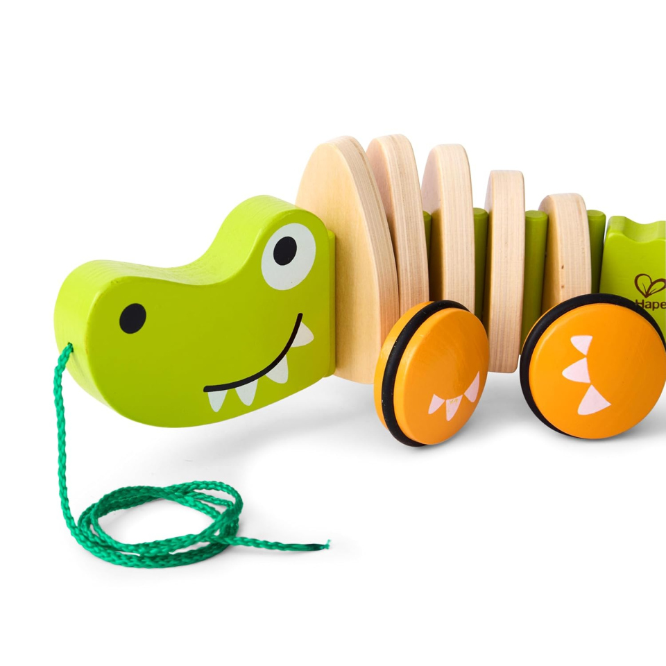 Hape Coccodrillo Trainabile in Legno per Primi Passi