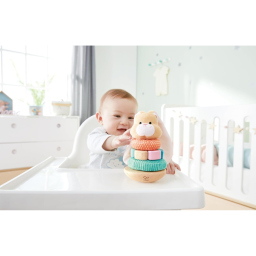 Hape Coniglietto Impilabile in Legno e Tessuto dai 10 Mesi