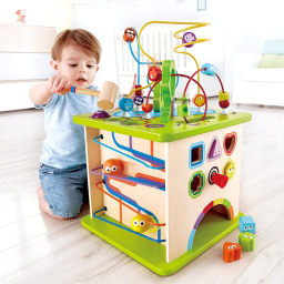 Hape Cubo Multiattività in Legno 5 Lati per Bambini