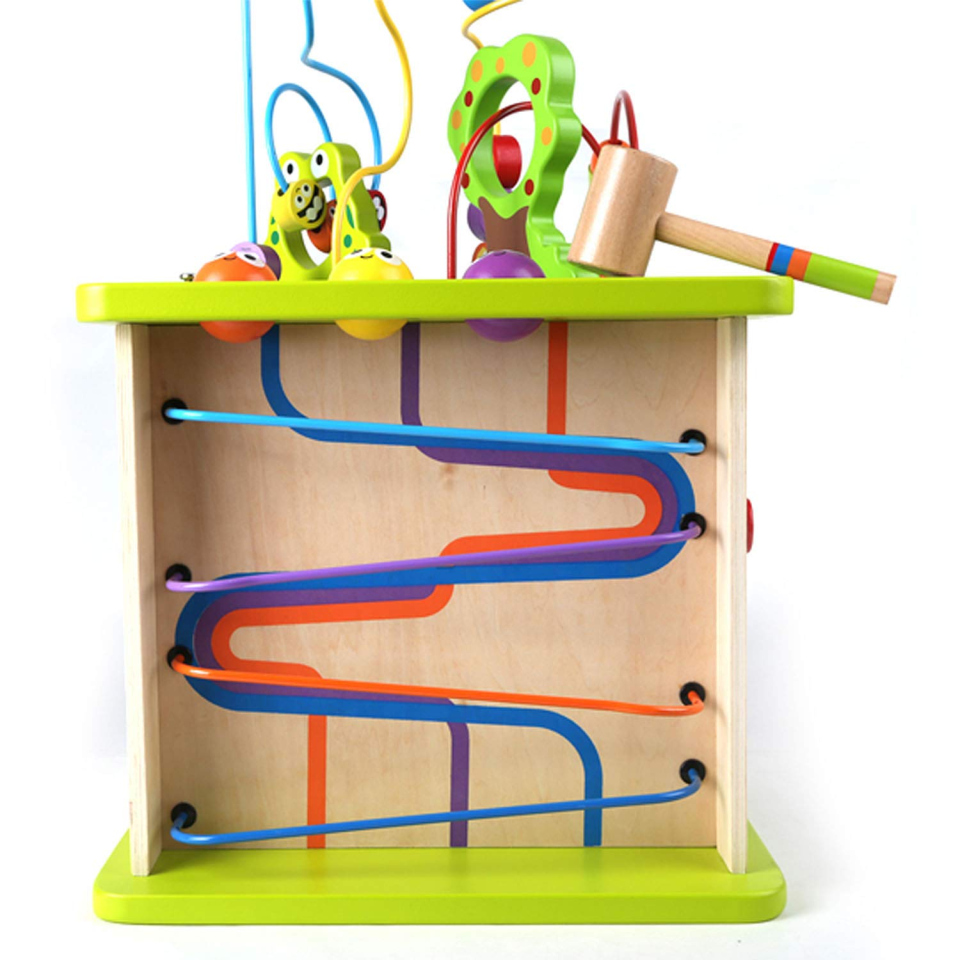 Hape Cubo Multiattività in Legno 5 Lati per Bambini