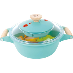 Hape Set Cucina a Vapore – Pentola Interattiva con Cibo Giocattolo