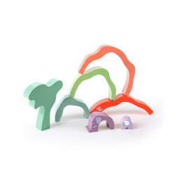 Hape Elefante Impilabile in Legno – Puzzle 3D per Bambini dai 2 Anni