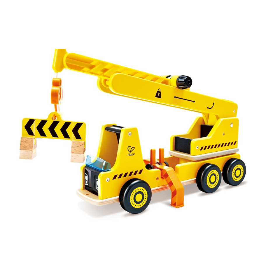 Hape Gru da Cantiere in Legno con Braccio Estraibile