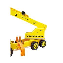 Hape Gru da Cantiere in Legno con Braccio Estraibile