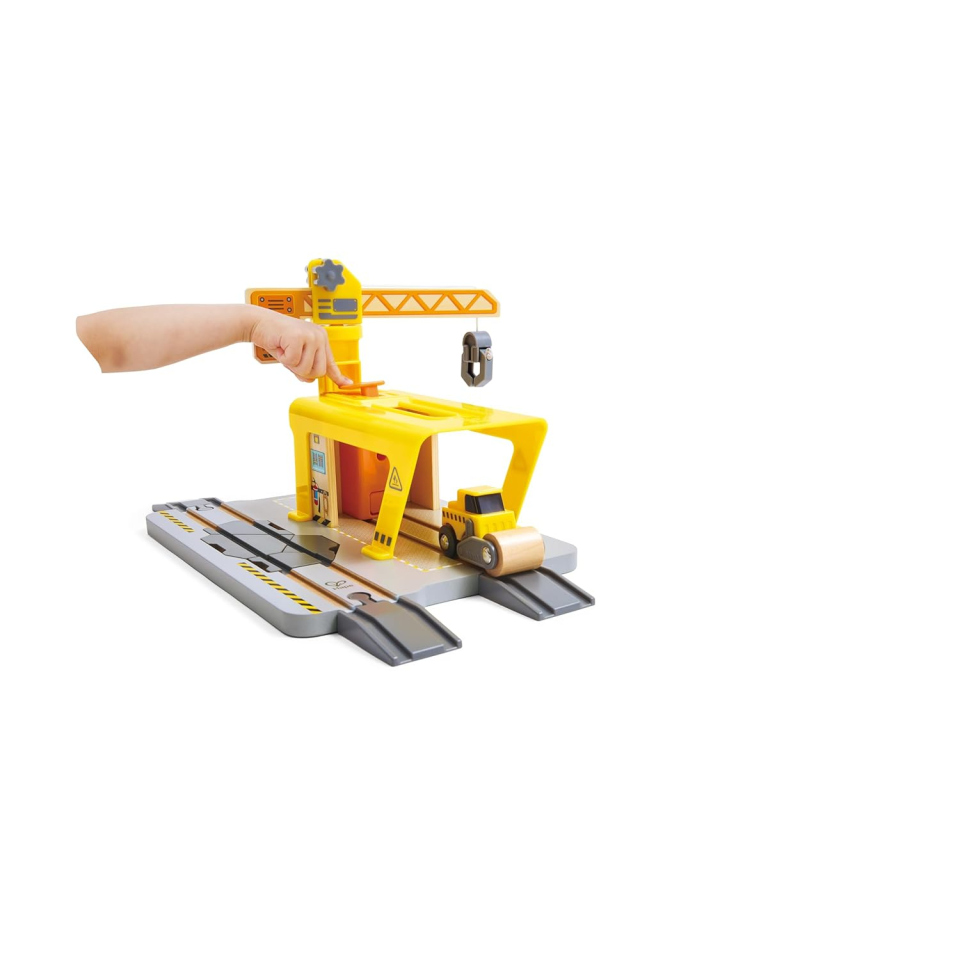 Hape Gru Ferroviaria da Costruzione – Set Trenino Espandibile