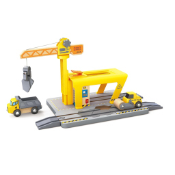 Hape Gru Ferroviaria da Costruzione – Set Trenino Espandibile