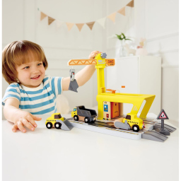 Hape Gru Ferroviaria da Costruzione – Set Trenino Espandibile