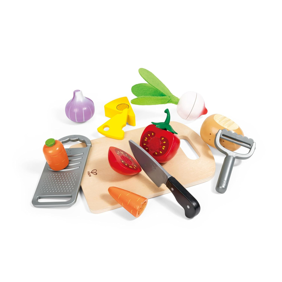Hape Ingredienti Essenziali – Set Cucina in Legno per Bambini