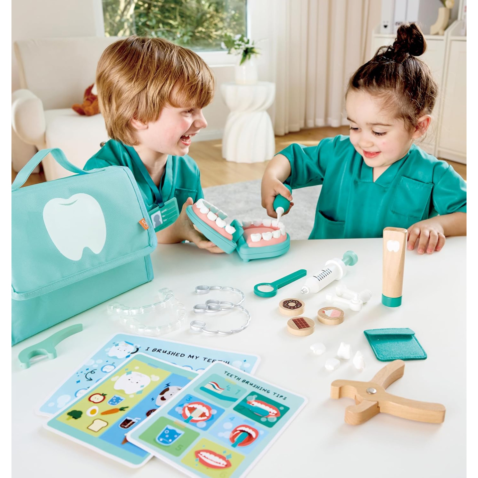 Hape Kit Dentista – Set Gioco di Ruolo con Strumenti Interattivi