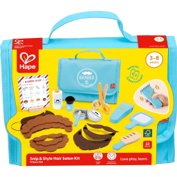 Hape Kit Parrucchiere – Set Gioco di Ruolo in Legno per Bambini