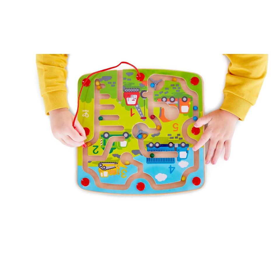 Hape Labirinto Magnetico Cantiere – Gioco Educativo con Numeri