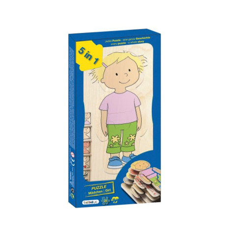 Hape Layer Puzzle Bambina - Puzzle a strati in legno
