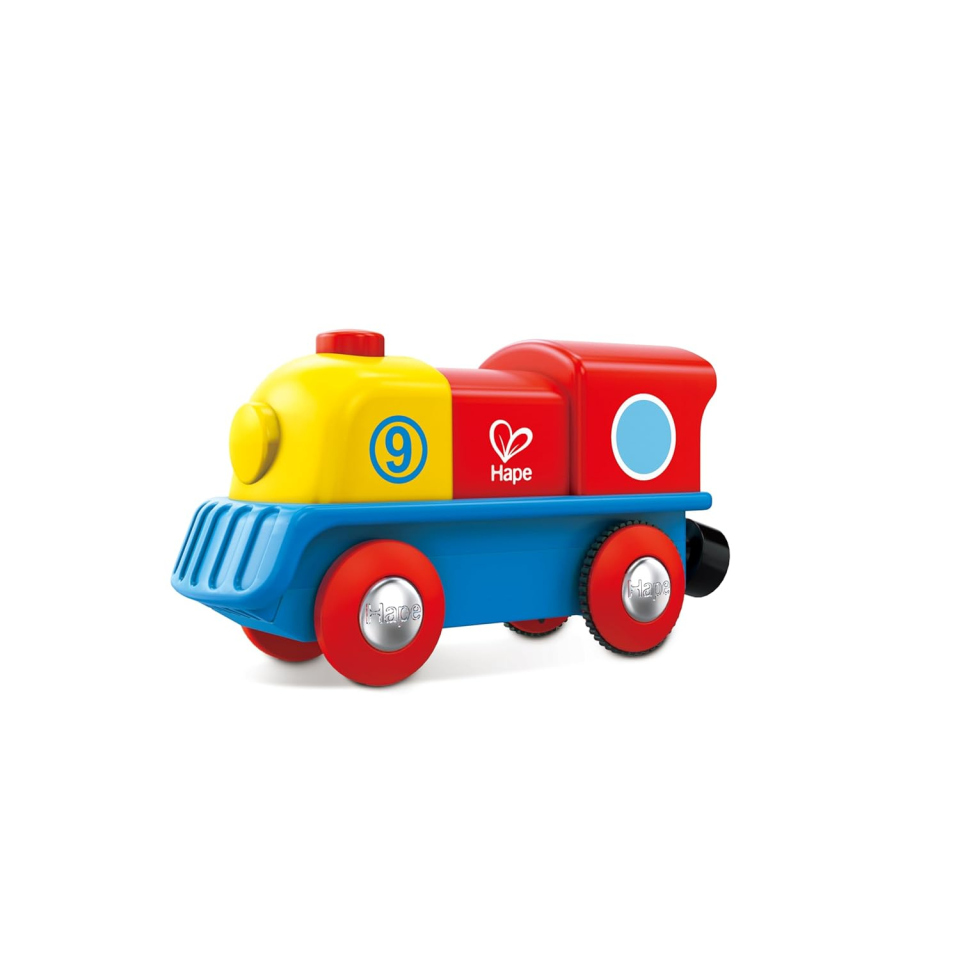 Hape Locomotiva a Batterie con Pulsante per Bambini
