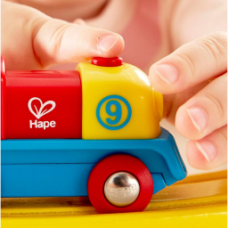 Hape Locomotiva a Batterie con Pulsante per Bambini