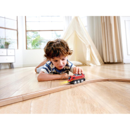 Hape Locomotiva Ricaricabile con Manovella per Trenini in Legno