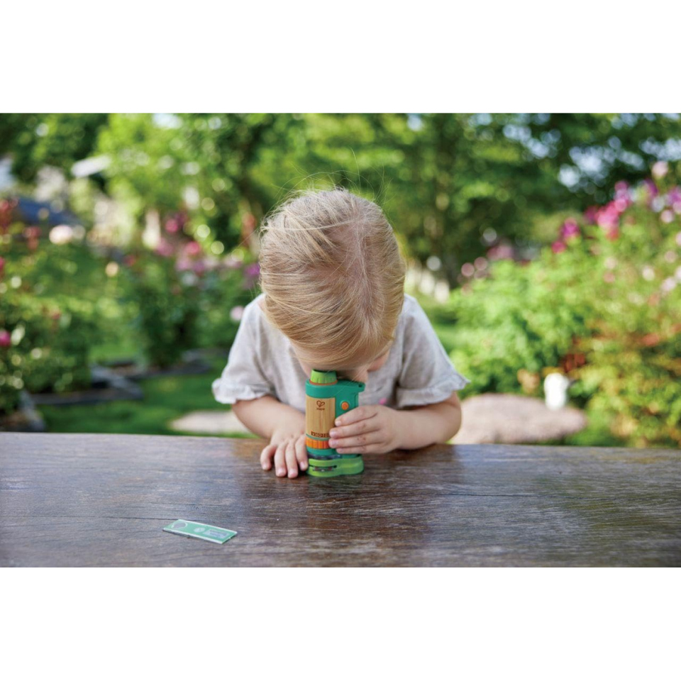 Hape Nature Fun – Microscopio Portatile Eco per Piccoli Esploratori