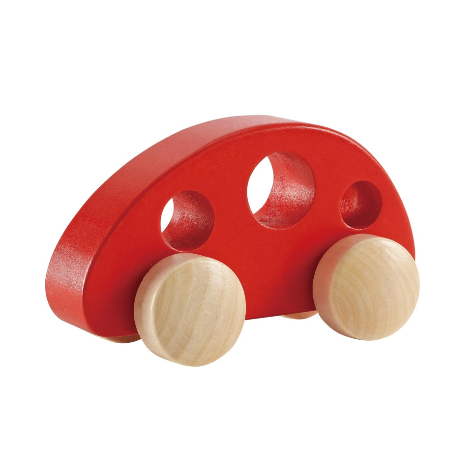 Hape Minivan Rosso in Legno per Bambini