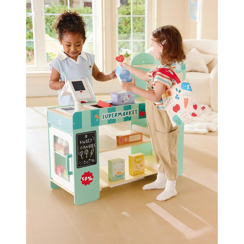Hape Negozio Commerciale in Legno con Scanner e Accessori