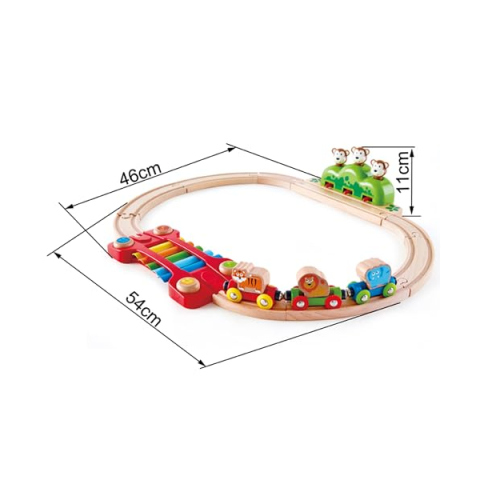 Hape Percorso Musicale Scimmiette – Trenino Xilofono in Legno
